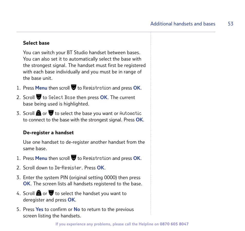 BT STUDIO 2300 User Manual | Page 53 / 67