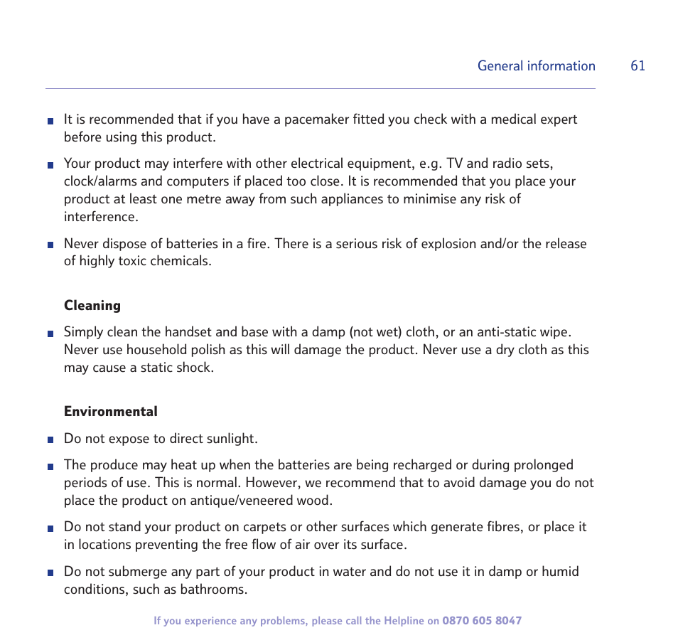 BT STUDIO 2300 User Manual | Page 61 / 67
