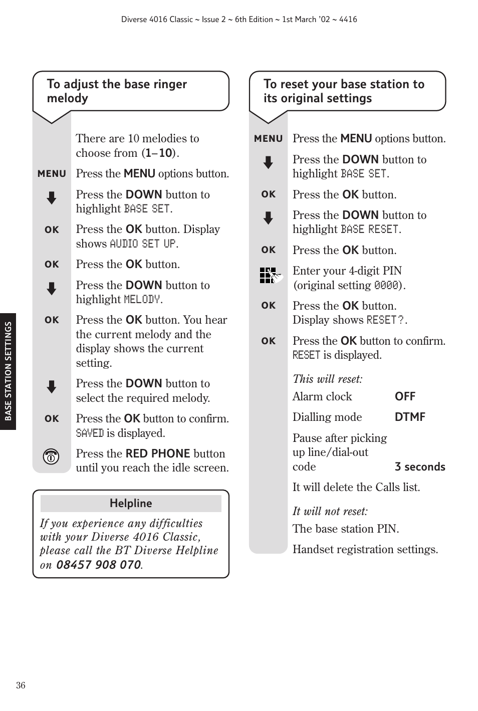 BT 4016 Classic User Manual | Page 38 / 57