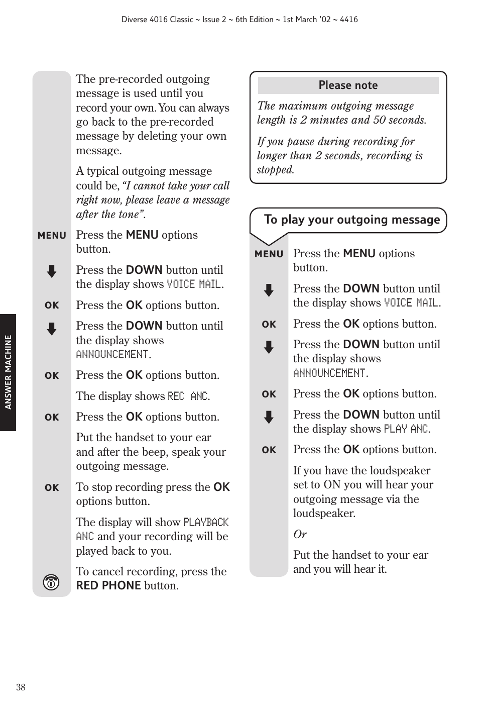 BT 4016 Classic User Manual | Page 40 / 57