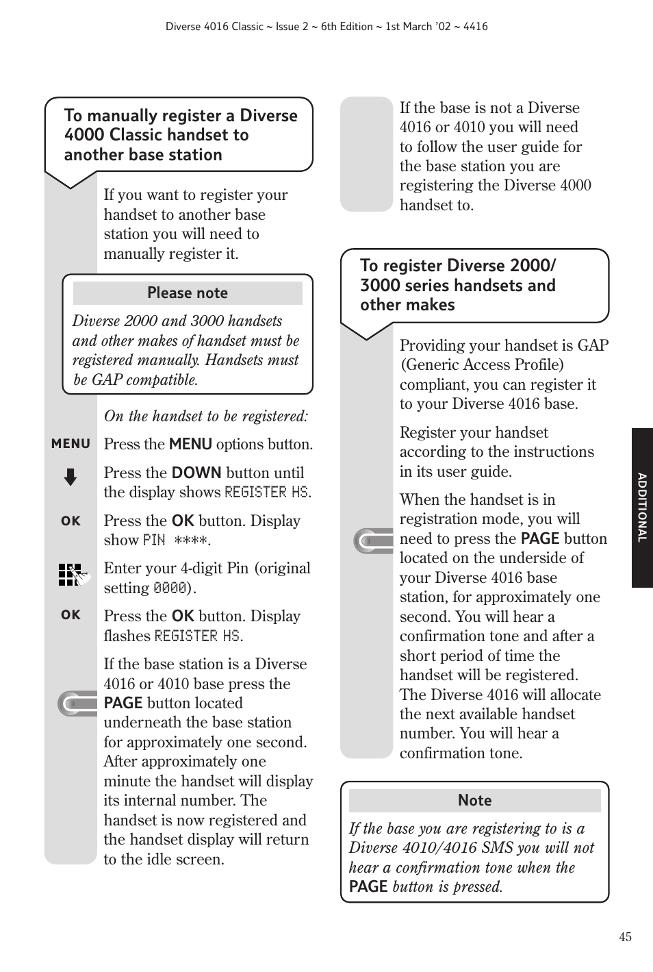 BT 4016 Classic User Manual | Page 47 / 57