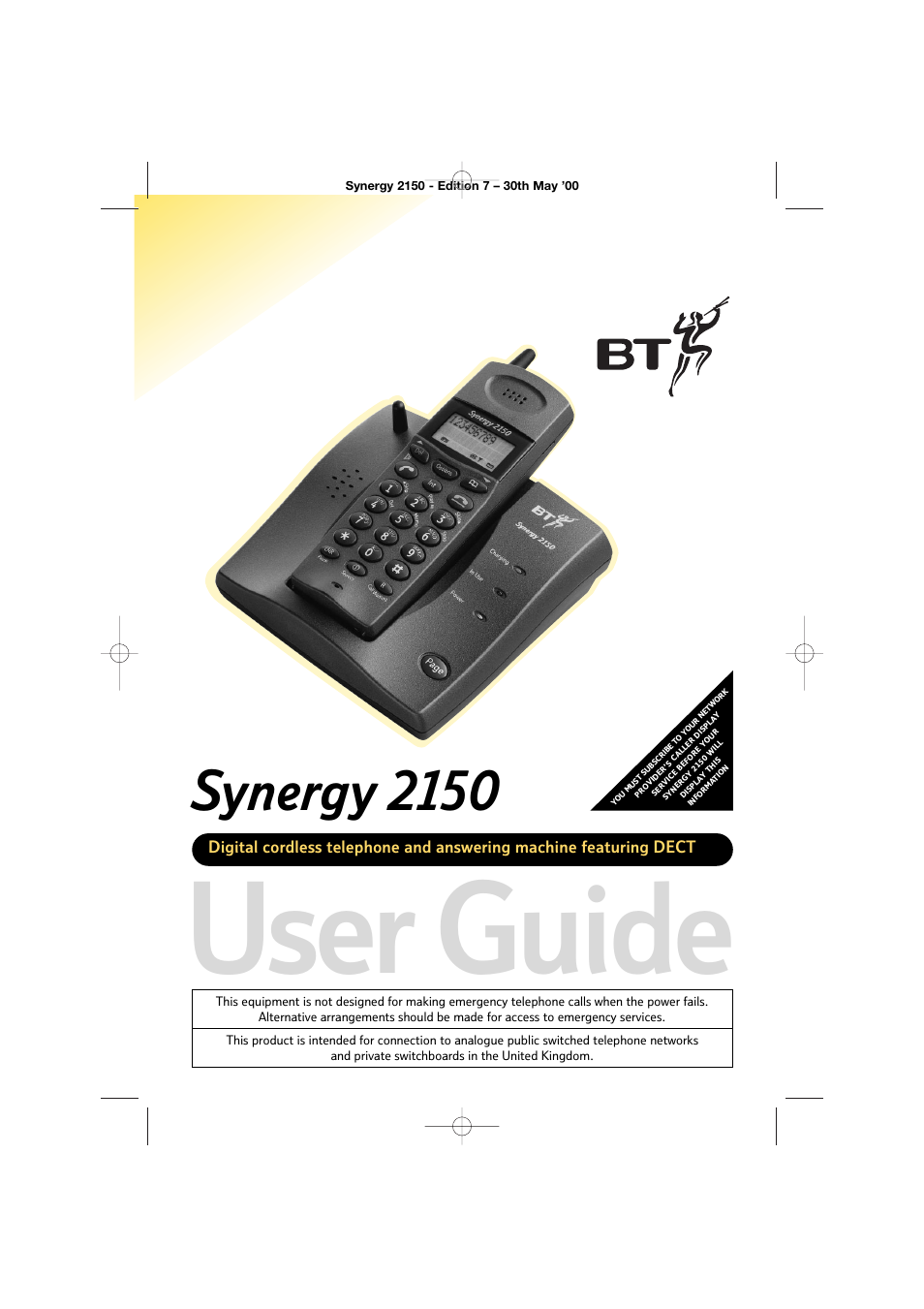 BT Synergy 2150 User Manual | 60 pages