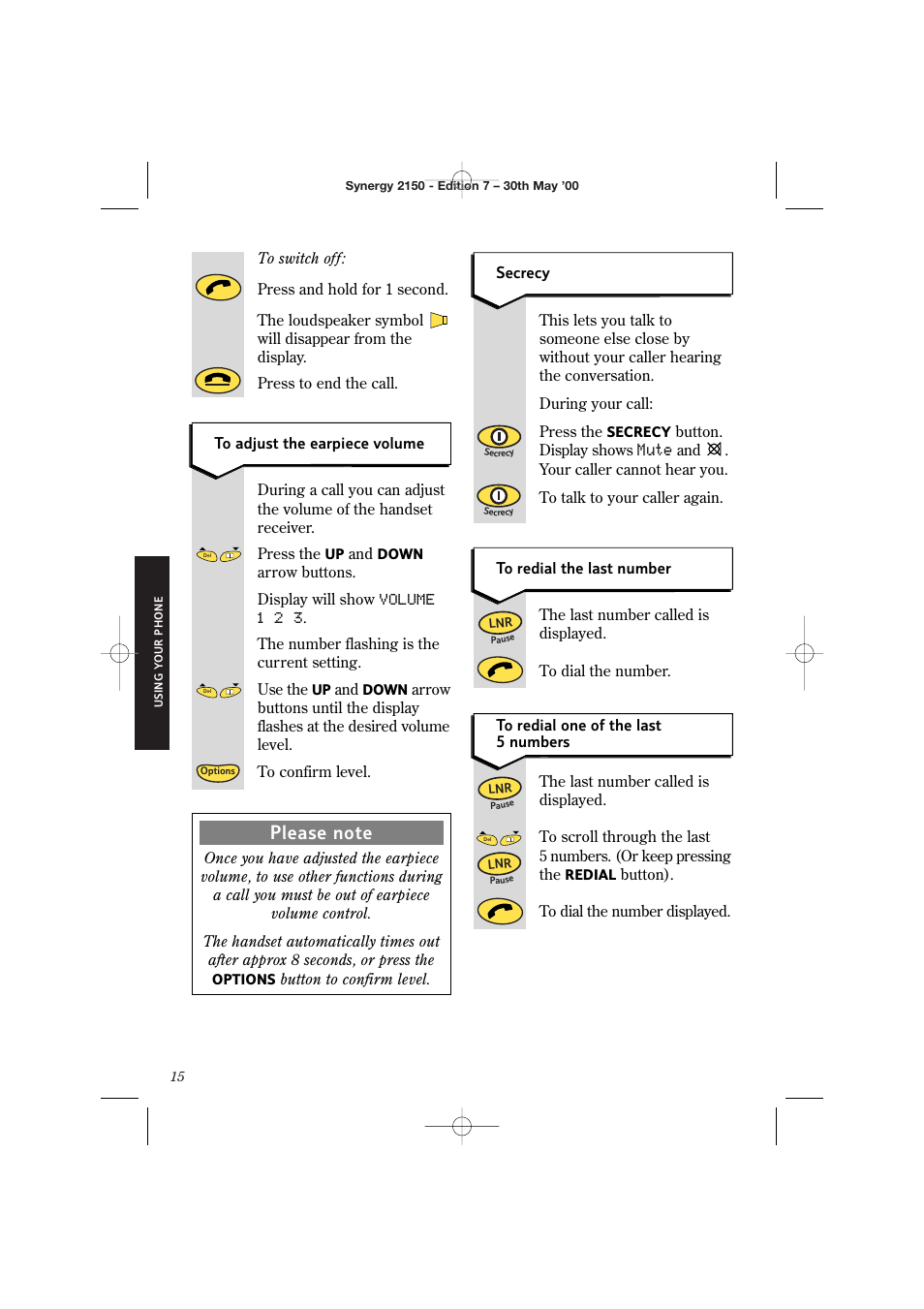 BT Synergy 2150 User Manual | Page 20 / 60