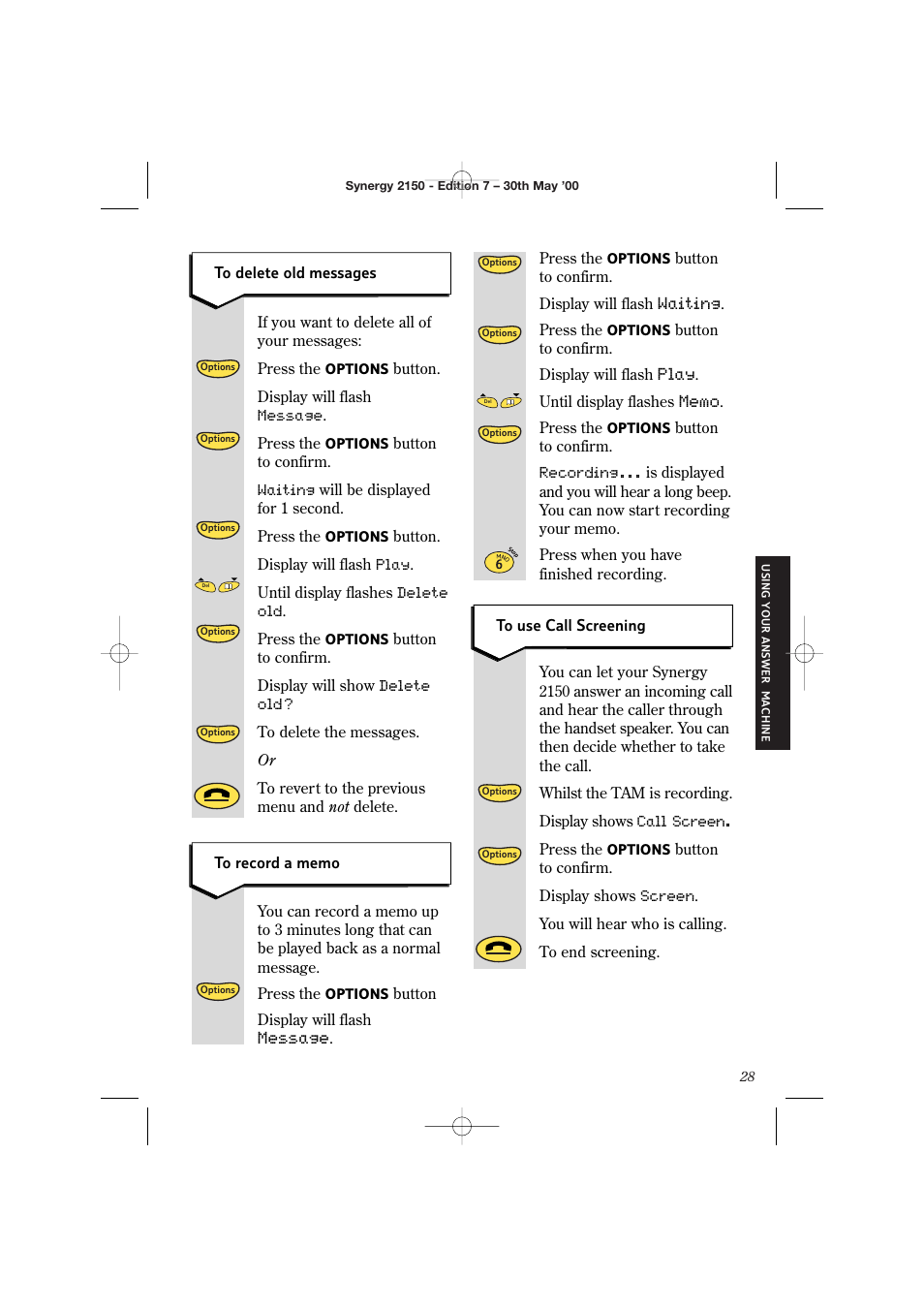 BT Synergy 2150 User Manual | Page 33 / 60