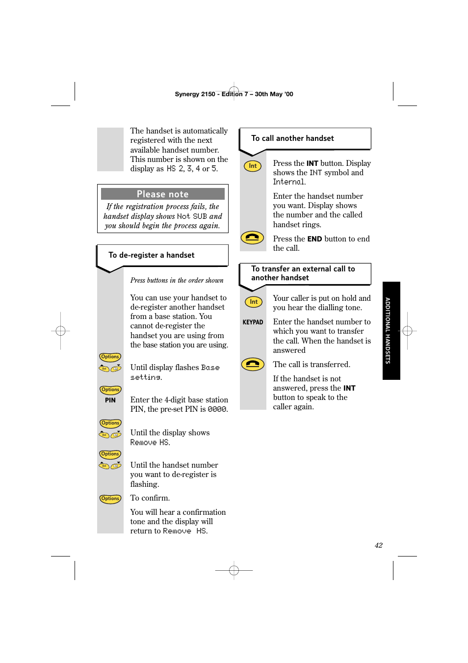 BT Synergy 2150 User Manual | Page 47 / 60
