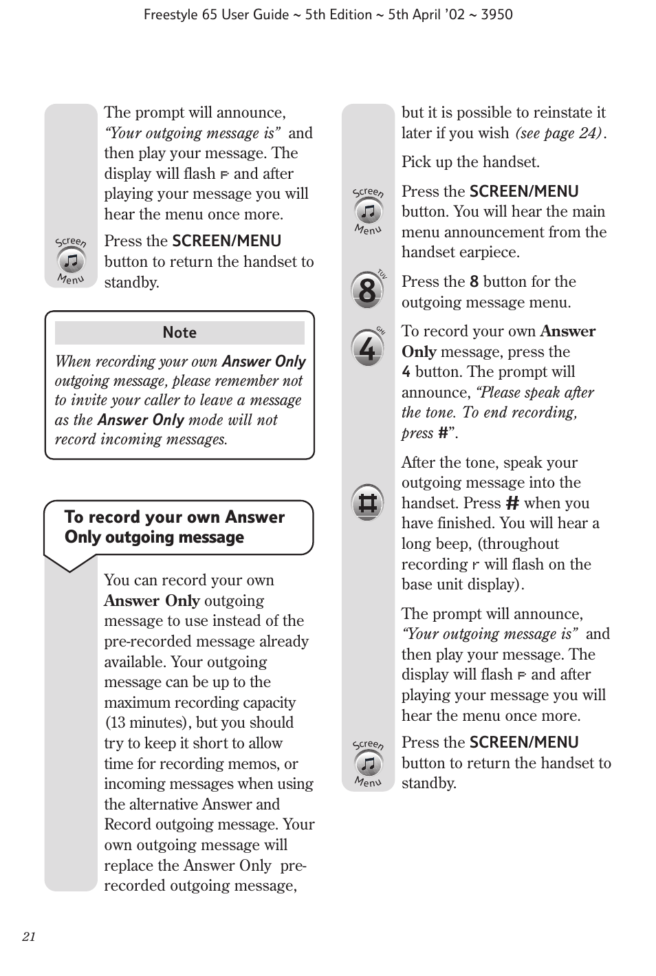 BT Freestyle 65 User Manual | Page 24 / 54