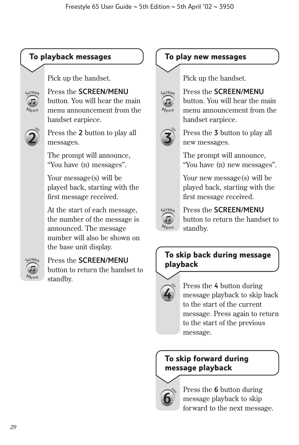 BT Freestyle 65 User Manual | Page 32 / 54