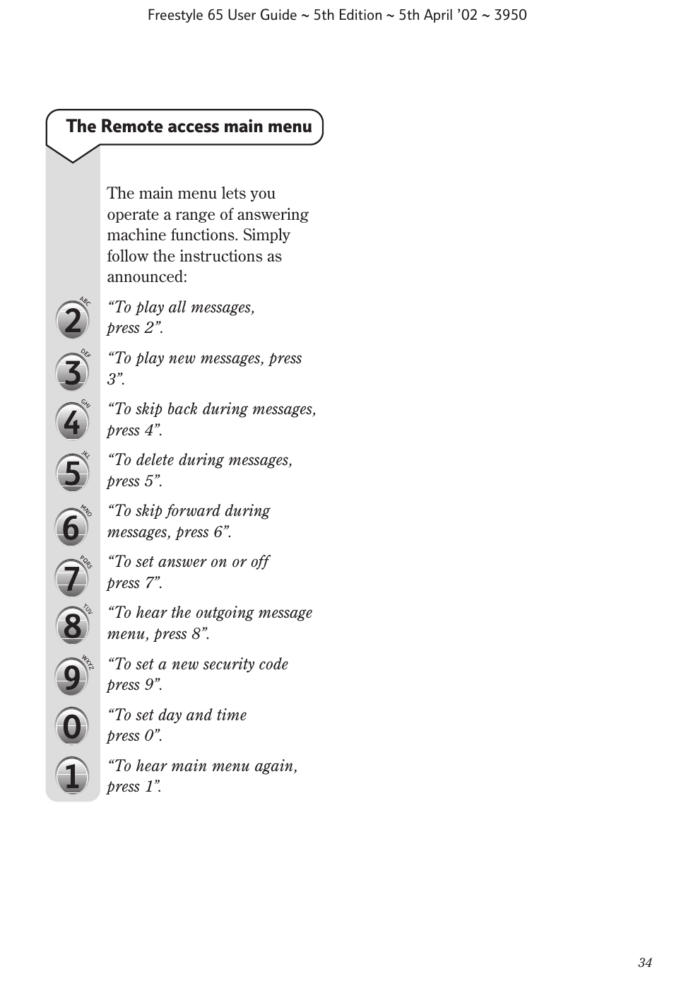 BT Freestyle 65 User Manual | Page 37 / 54