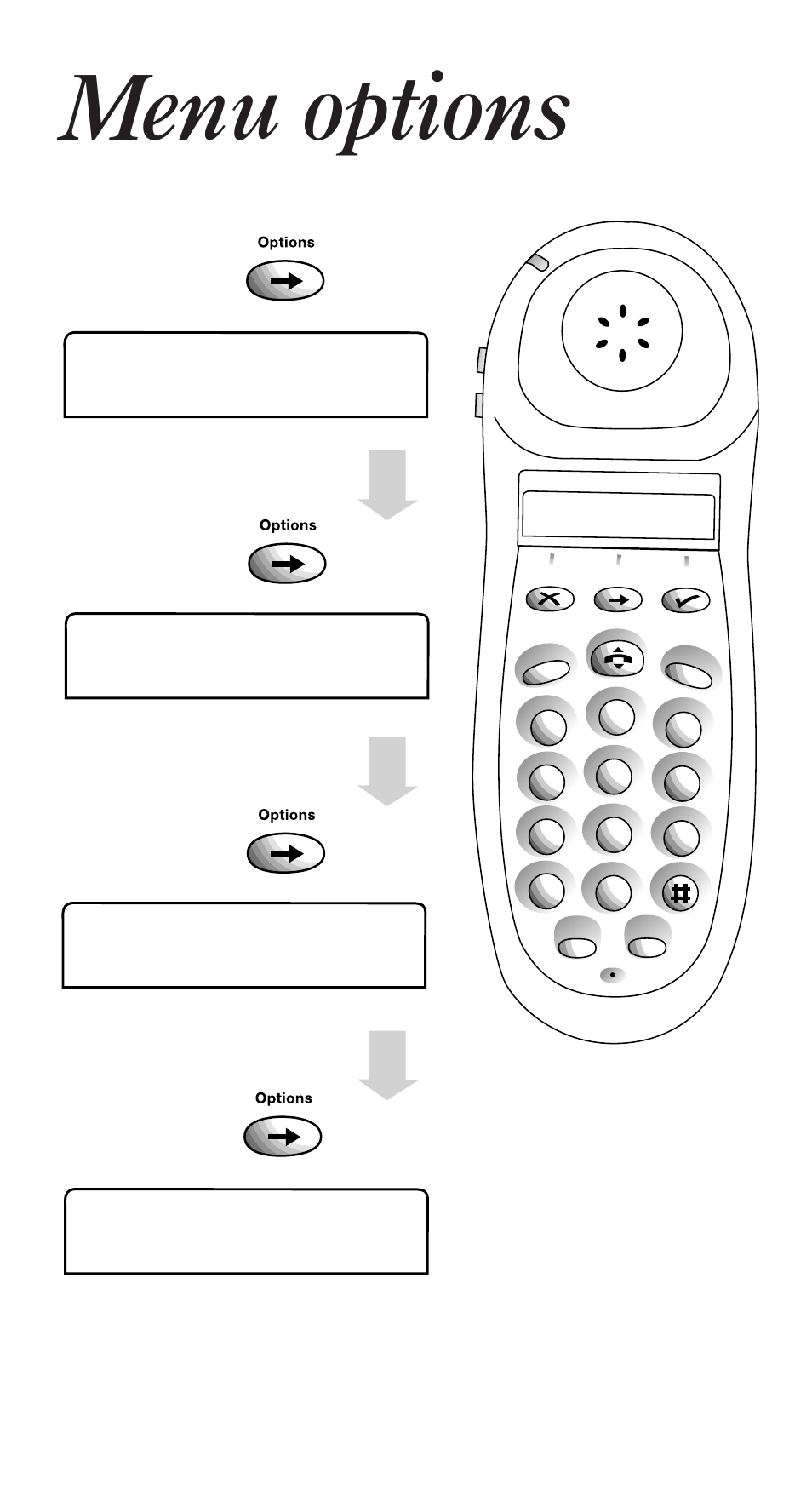 Menu options, Call divert, Set- up | Friends fam, Call my bill | BT 1000 User Manual | Page 4 / 57