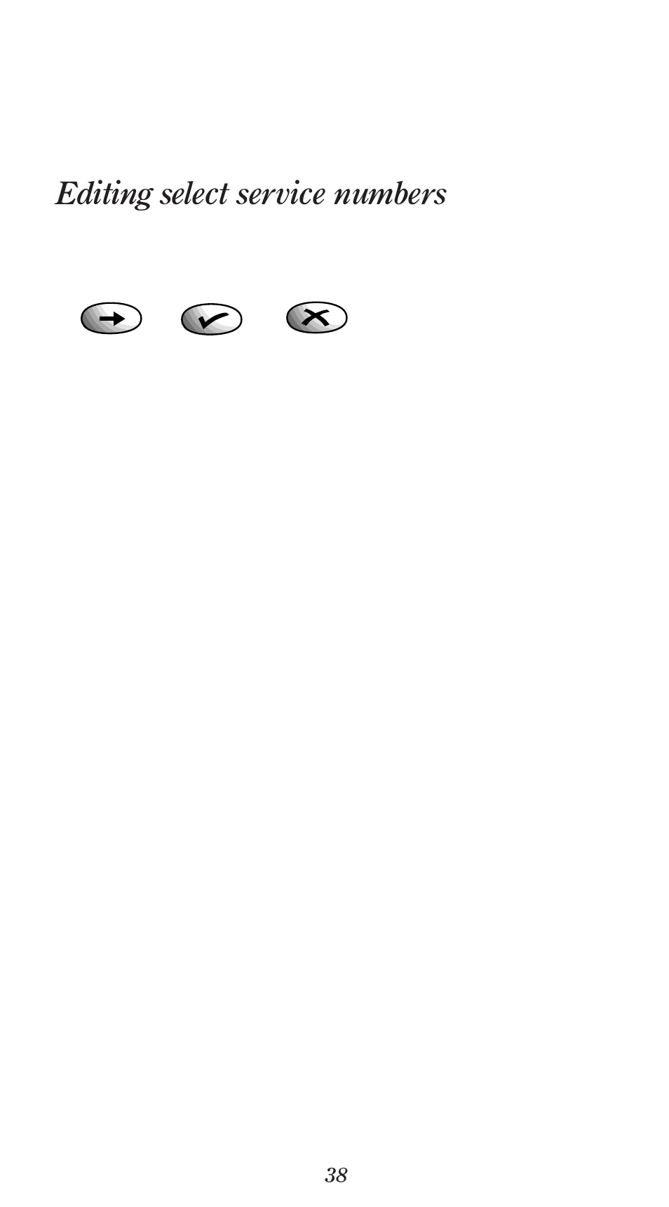 Editing select service numbers | BT 1000 User Manual | Page 42 / 57