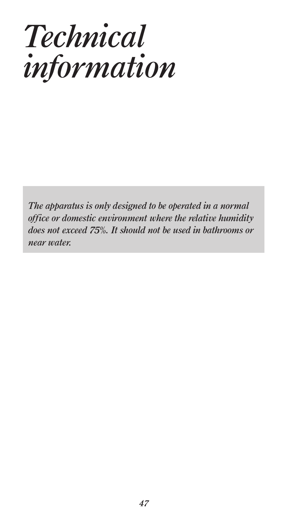 Technical information | BT 1000 User Manual | Page 51 / 57