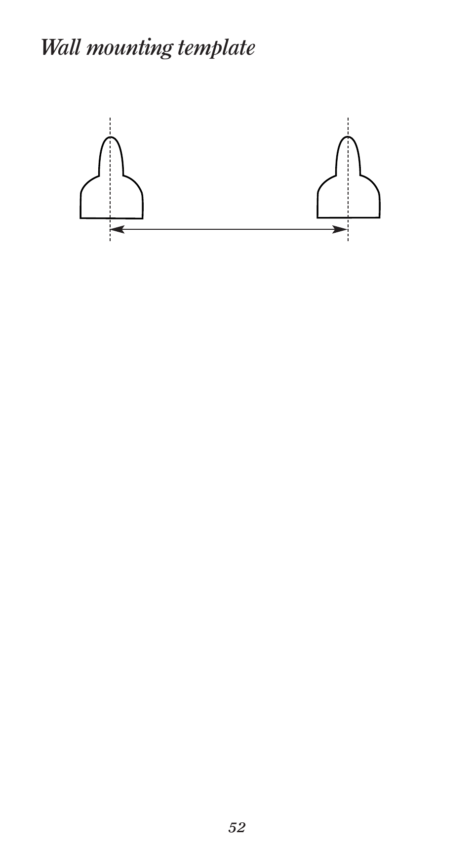 Wall mounting template | BT 1000 User Manual | Page 56 / 57