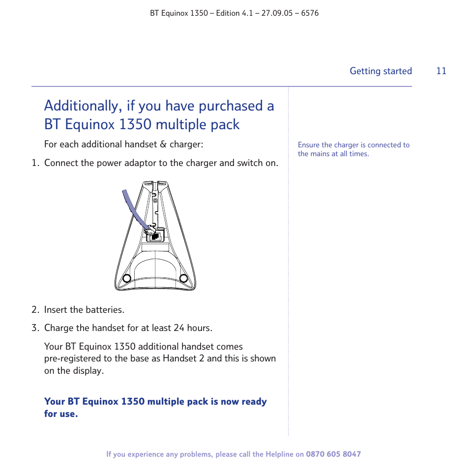 BT EQUINOX 1350 User Manual | Page 11 / 102