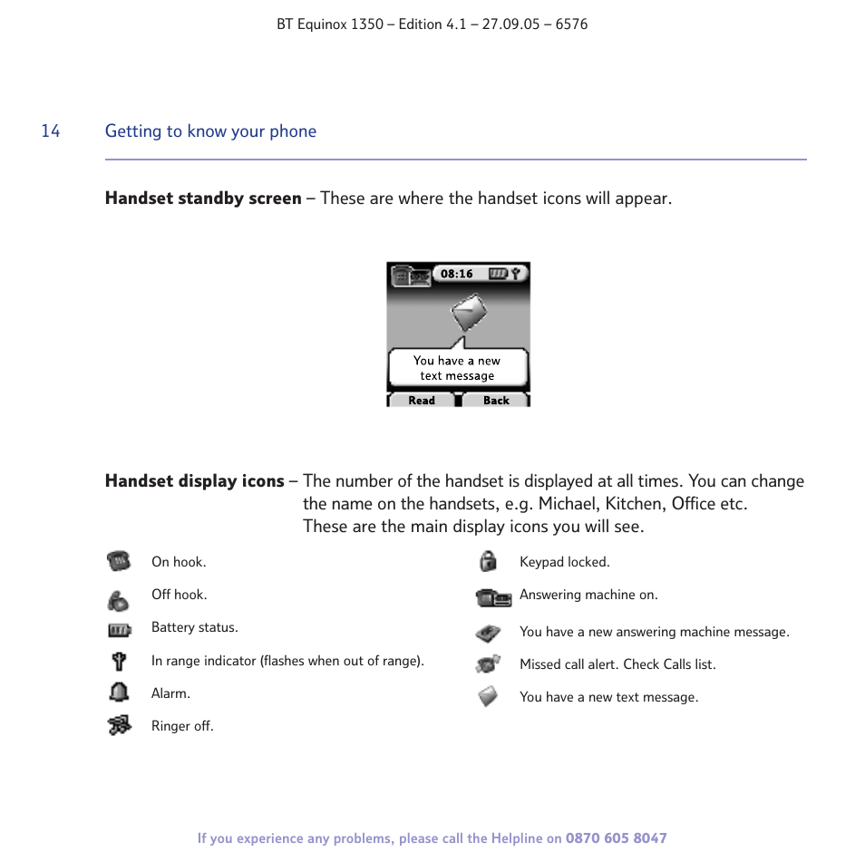 BT EQUINOX 1350 User Manual | Page 14 / 102
