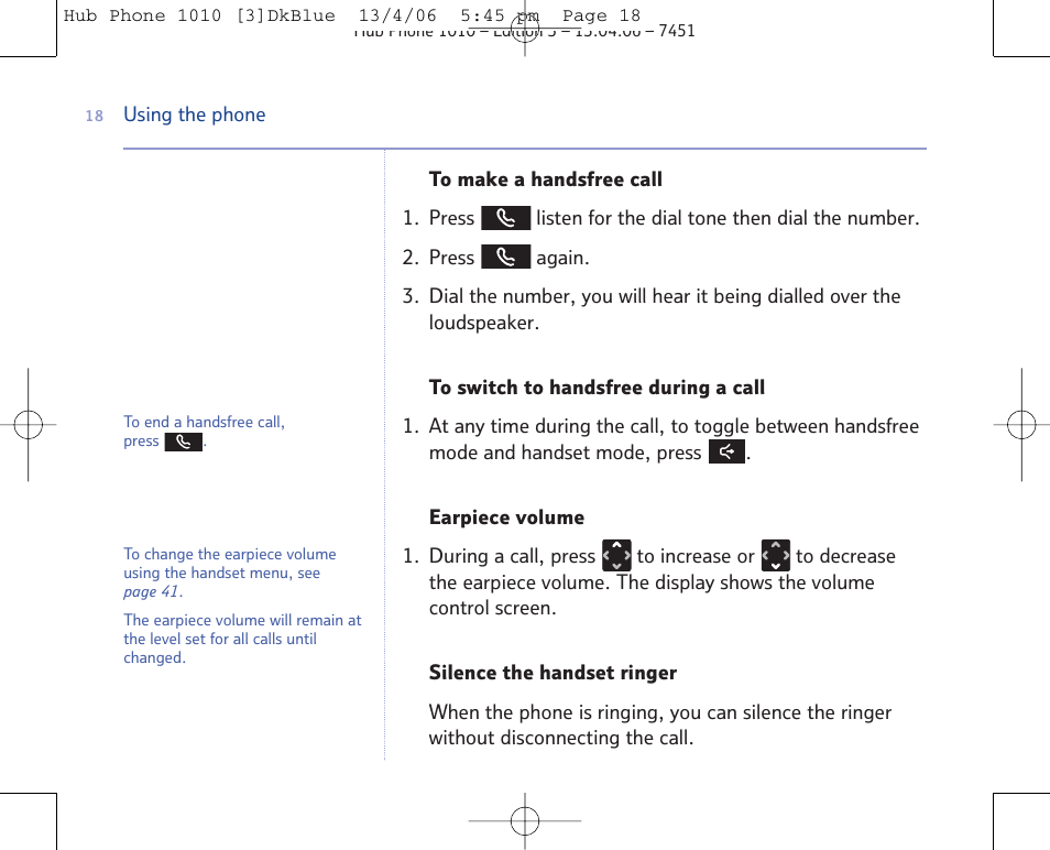 BT Hub Phone 1010 User Manual | Page 18 / 74