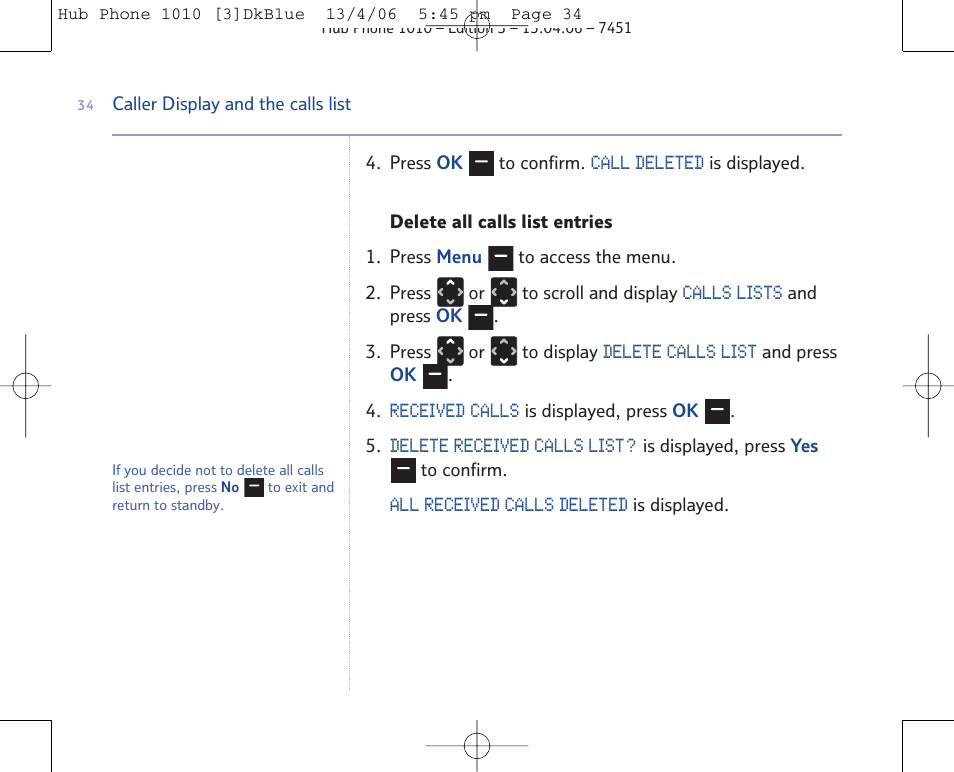 BT Hub Phone 1010 User Manual | Page 34 / 74