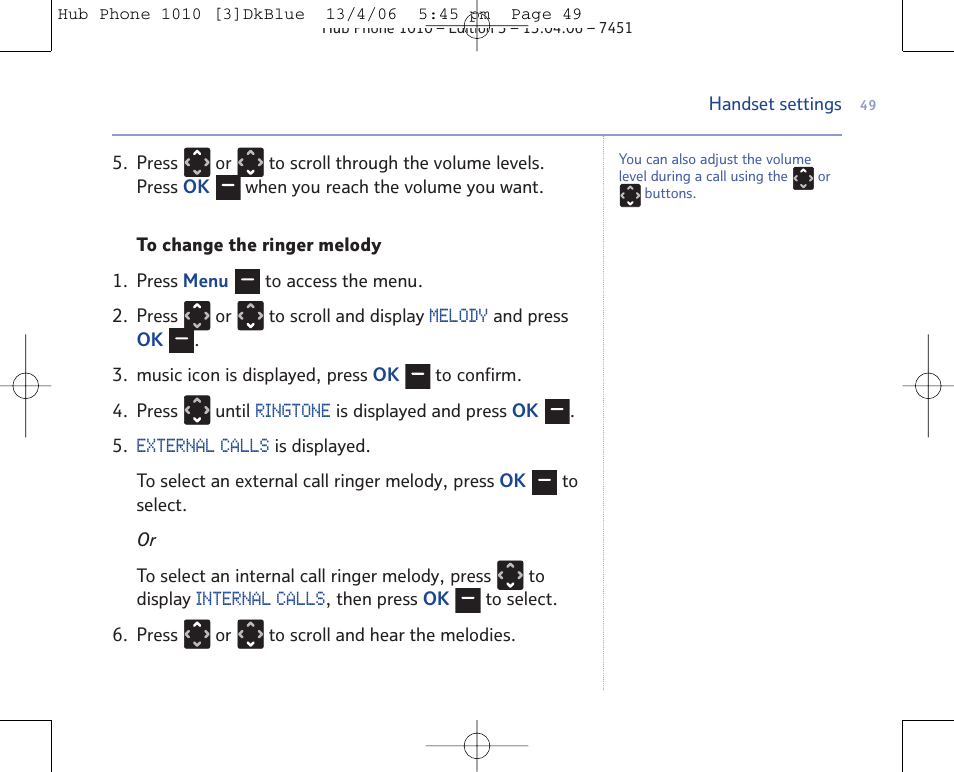 BT Hub Phone 1010 User Manual | Page 49 / 74