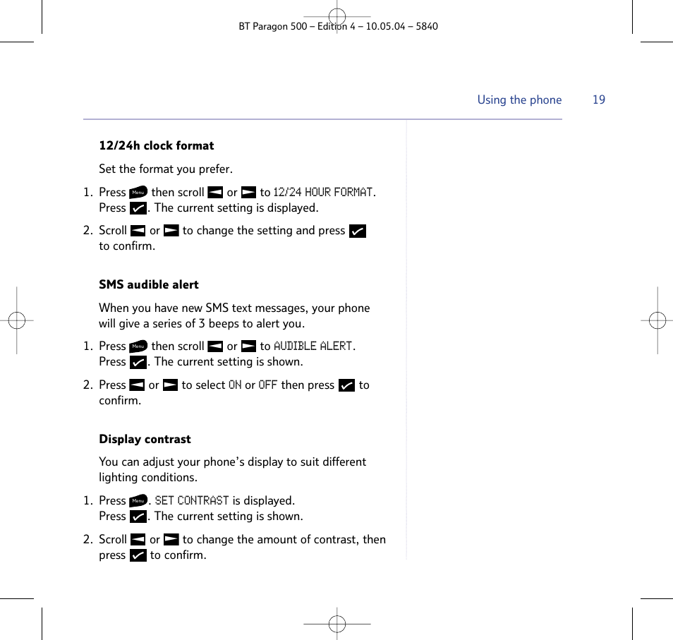 BT PARAGON 500 User Manual | Page 19 / 61