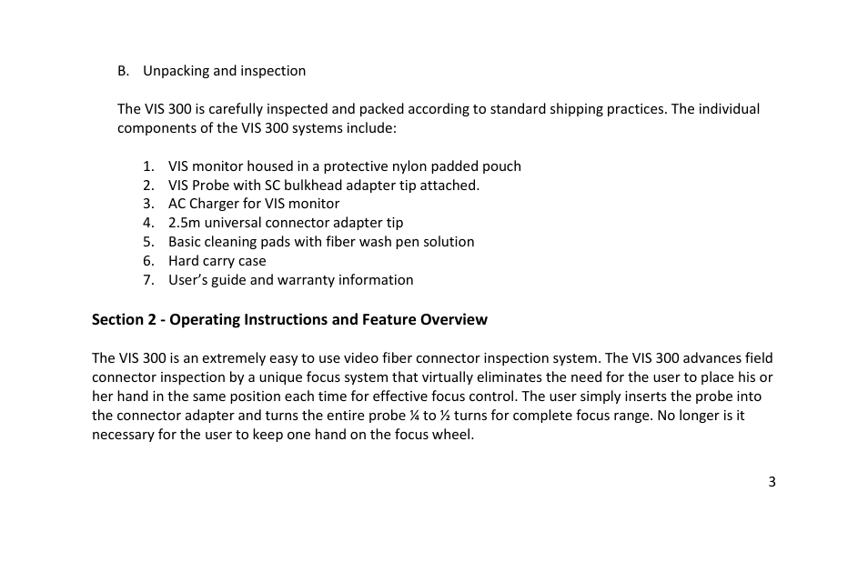 Chemtronics VIS 300 Video Inspection Scope VIS 300B Kit User Manual | Page 4 / 12