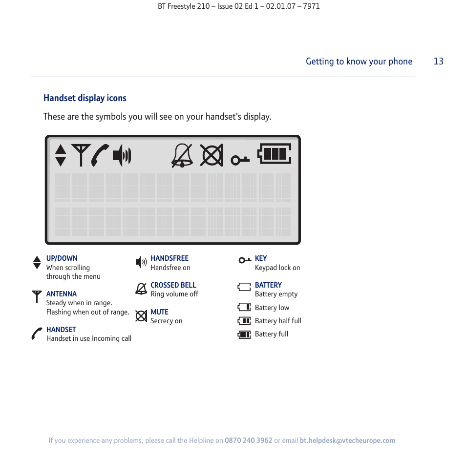 BT 210 User Manual | Page 13 / 58