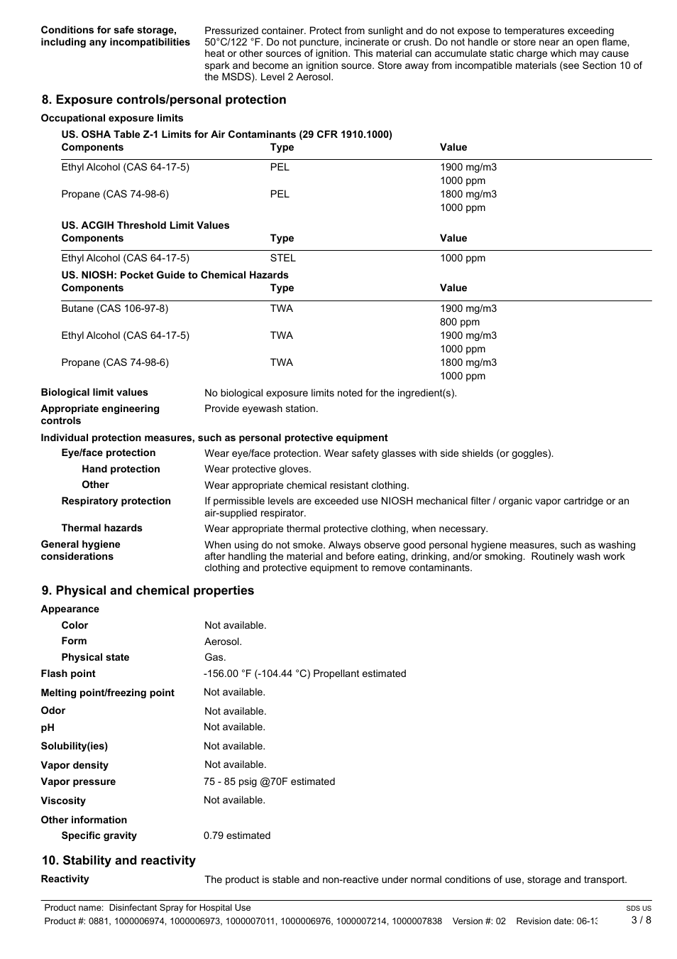 Pro-Link DISINFECTANT SPRAY RA008 EN User Manual | Page 3 / 8
