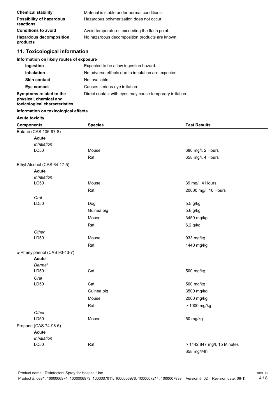 Pro-Link DISINFECTANT SPRAY RA008 EN User Manual | Page 4 / 8