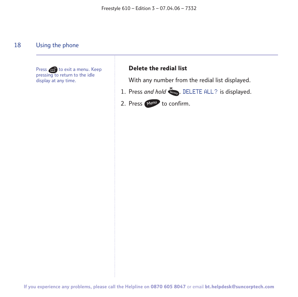 BT 610 User Manual | Page 18 / 52