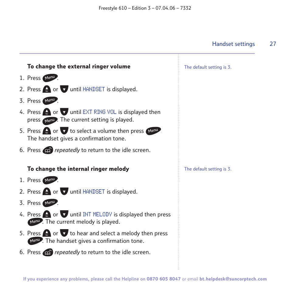 BT 610 User Manual | Page 27 / 52