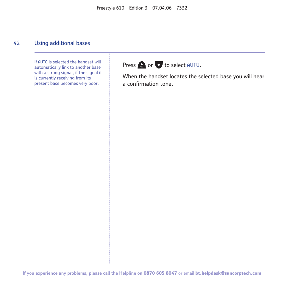 BT 610 User Manual | Page 42 / 52