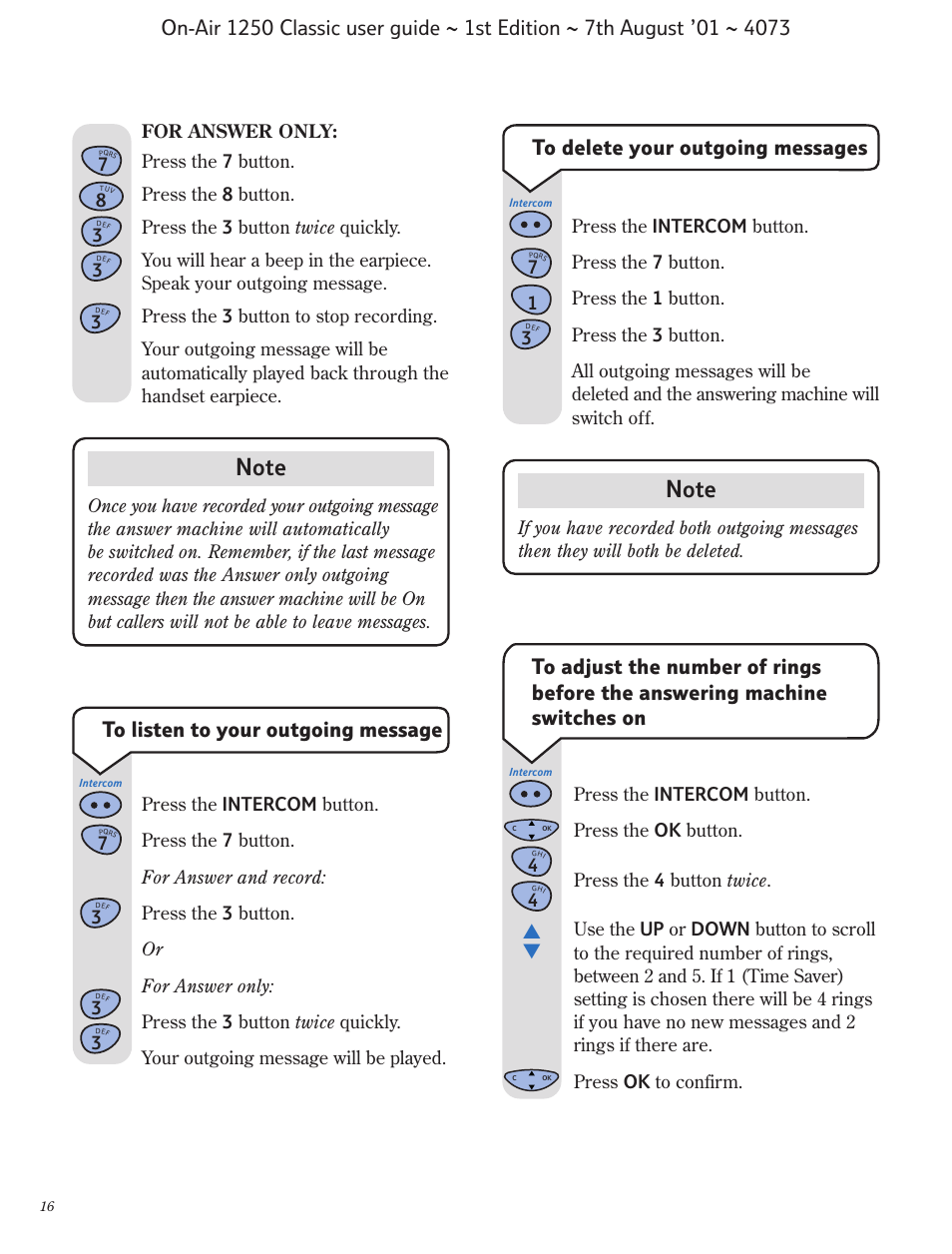 BT 1250 Classic User Manual | Page 16 / 34