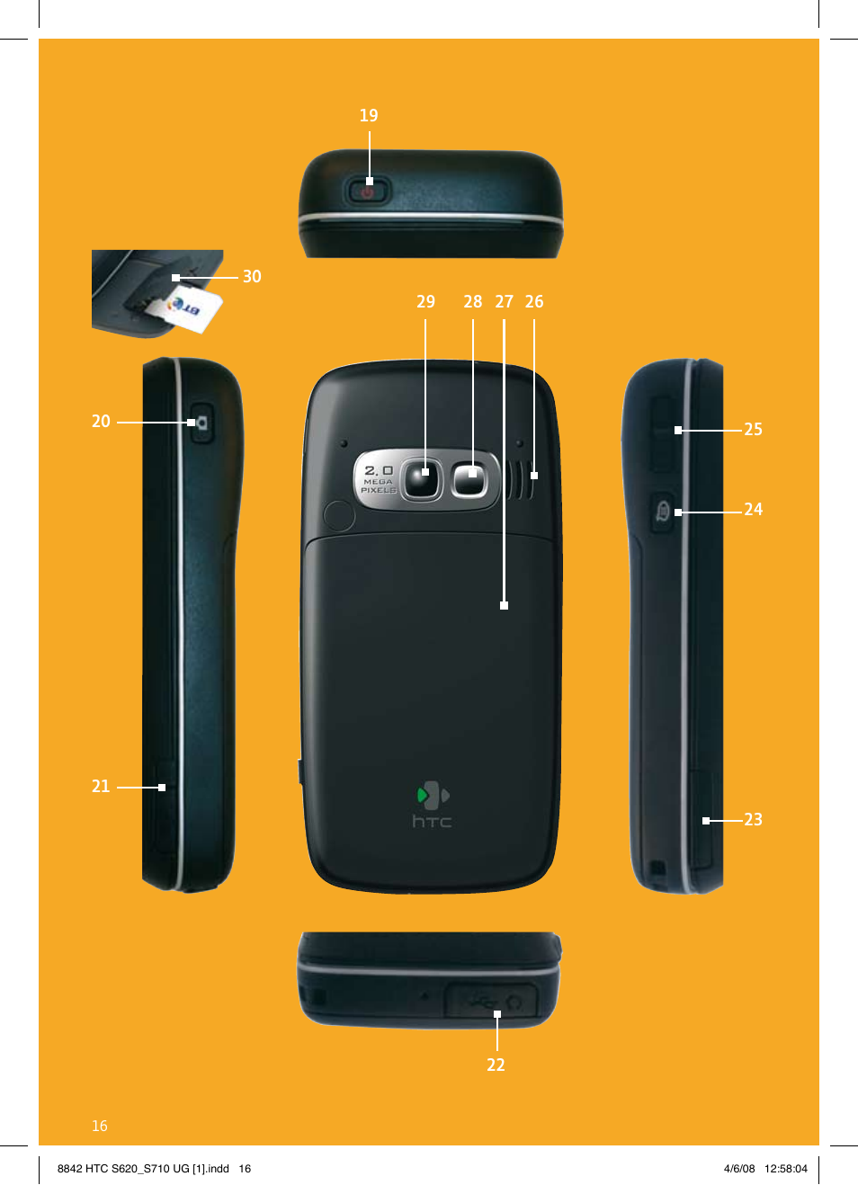 BT HTC S710 User Manual | Page 16 / 48