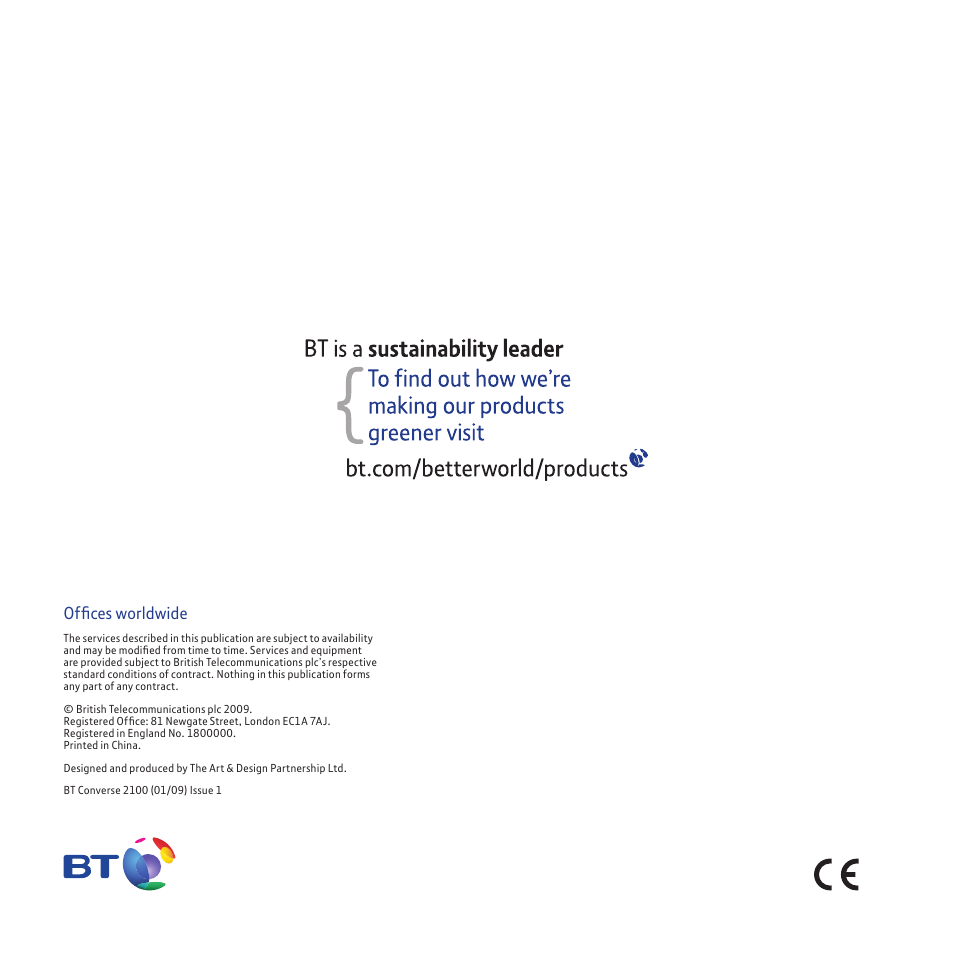 Offices worldwide | BT CONVERSE 2100 User Manual | Page 15 / 15