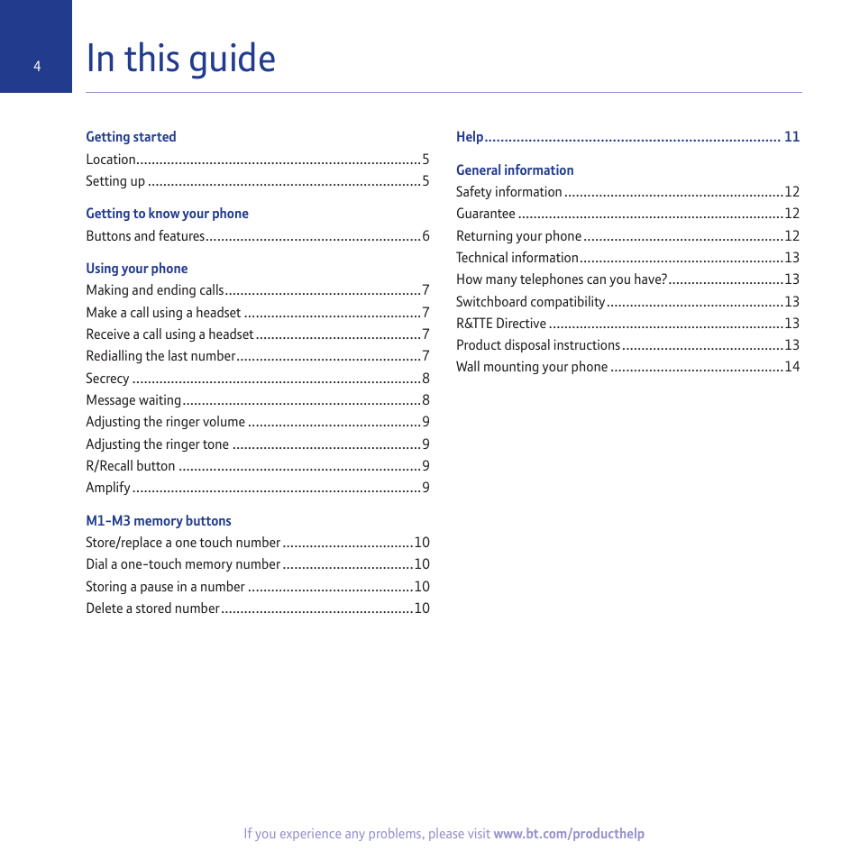 BT CONVERSE 2100 User Manual | Page 4 / 15