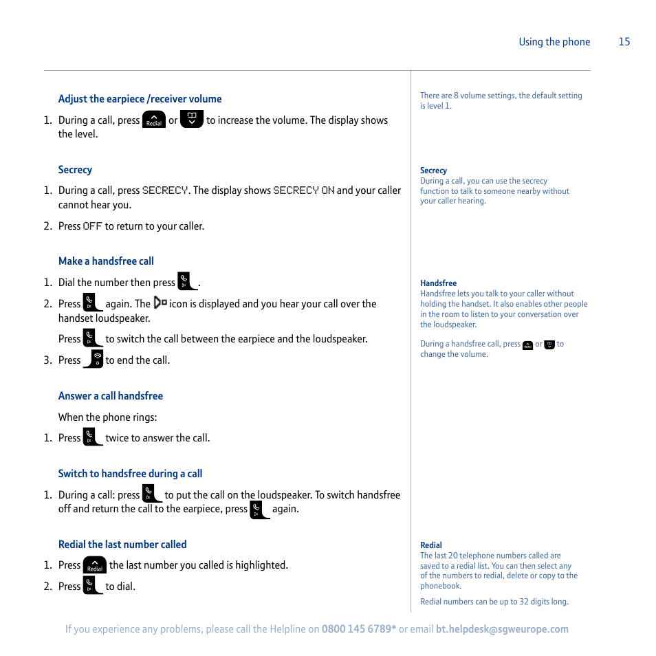 BT Synergy 5100 User Manual | Page 15 / 59