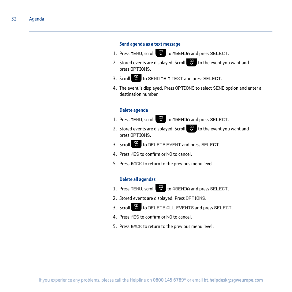 BT Synergy 5100 User Manual | Page 32 / 59