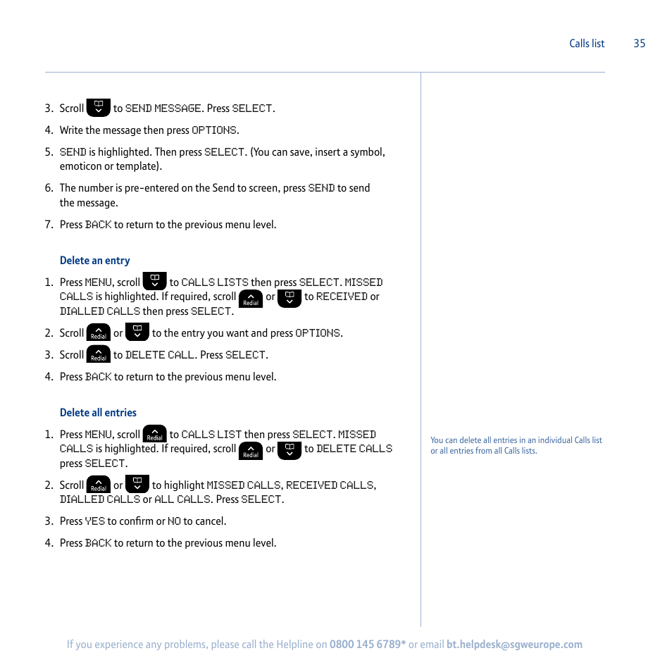 BT Synergy 5100 User Manual | Page 35 / 59