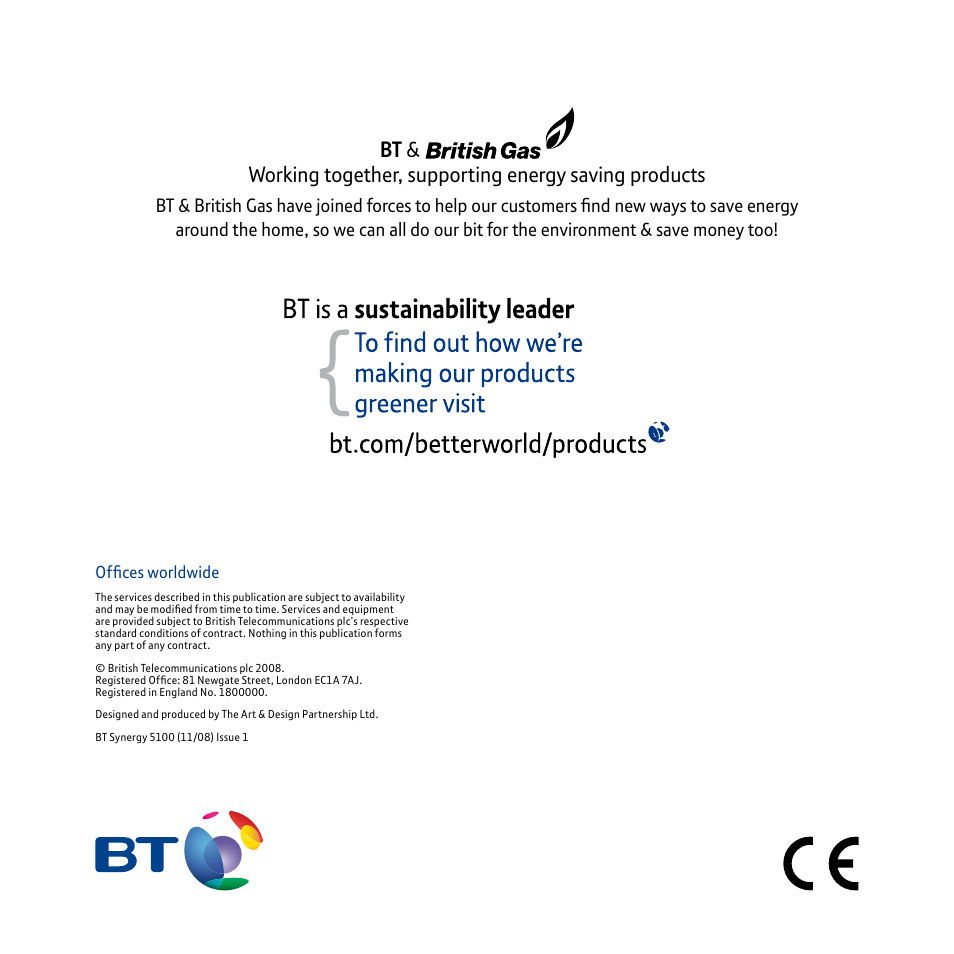 BT Synergy 5100 User Manual | Page 59 / 59