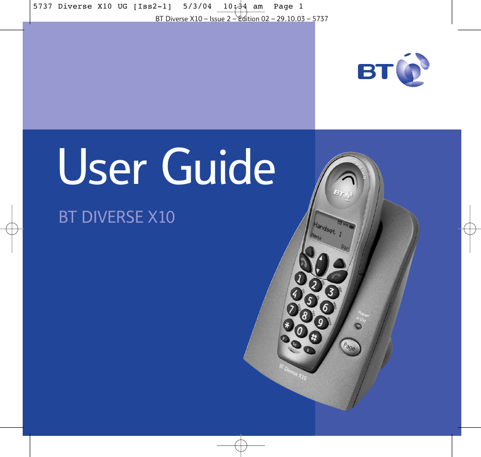 BT DIVERSE X10 User Manual | 88 pages