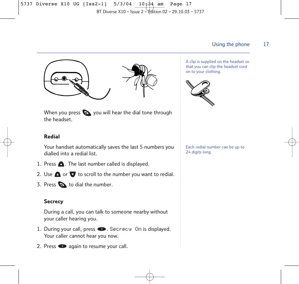 BT DIVERSE X10 User Manual | Page 17 / 88