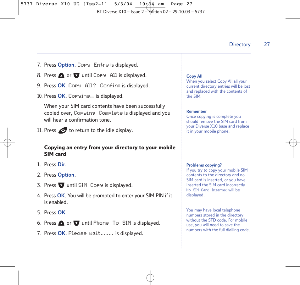 BT DIVERSE X10 User Manual | Page 27 / 88