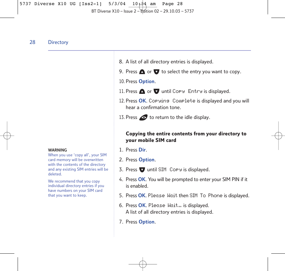 BT DIVERSE X10 User Manual | Page 28 / 88