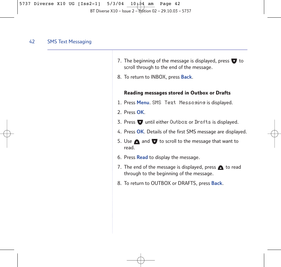BT DIVERSE X10 User Manual | Page 42 / 88