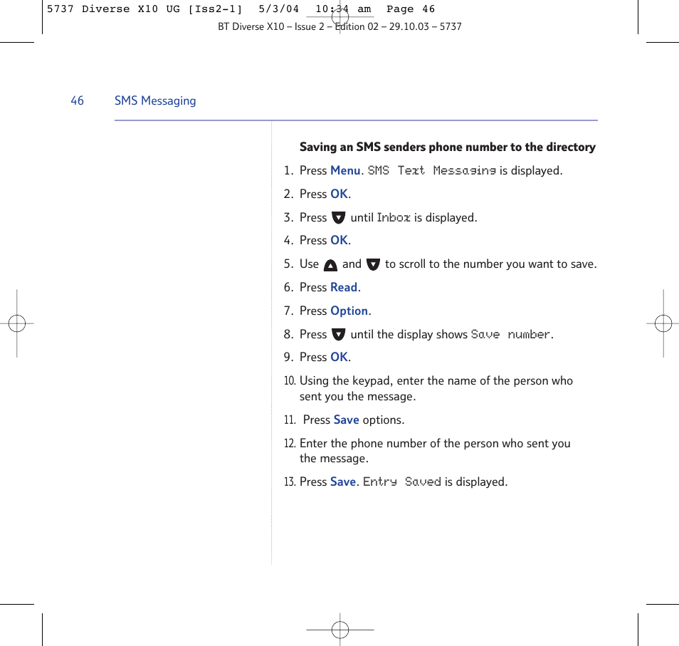 BT DIVERSE X10 User Manual | Page 46 / 88
