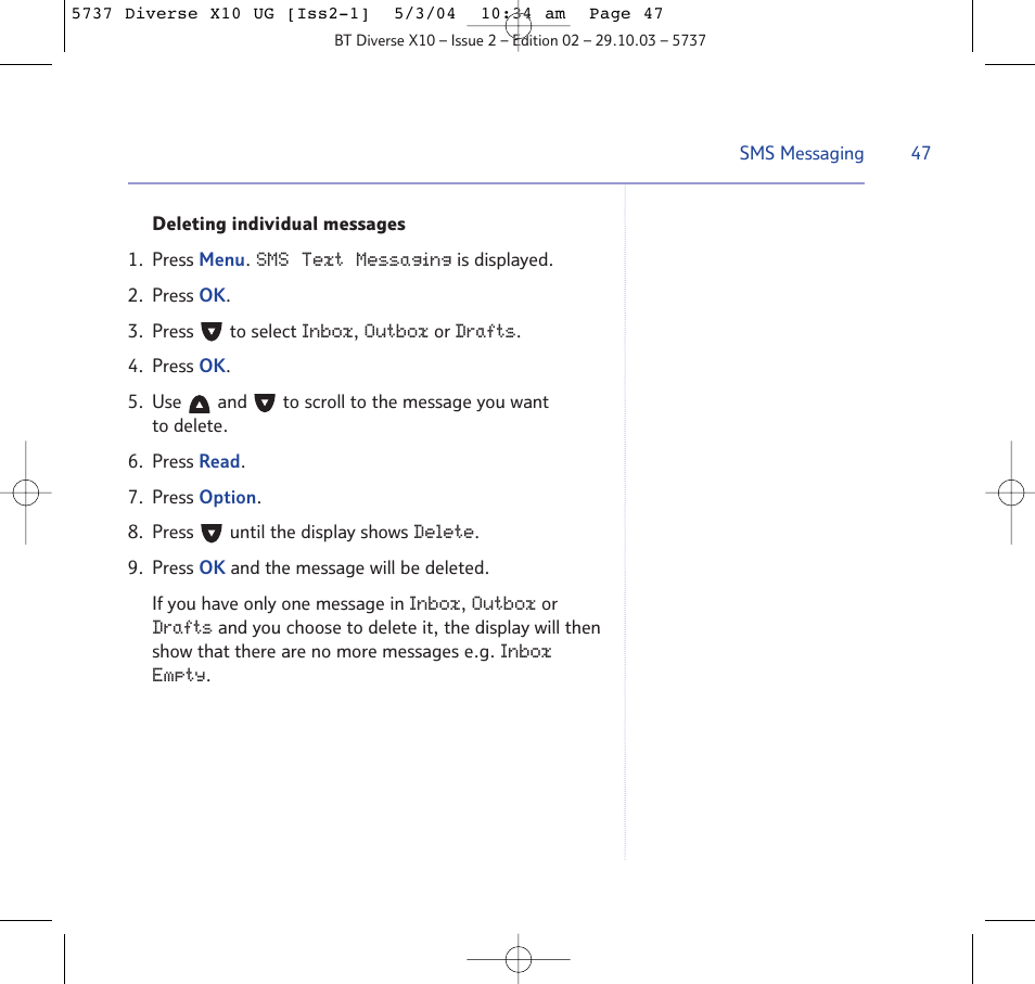 BT DIVERSE X10 User Manual | Page 47 / 88