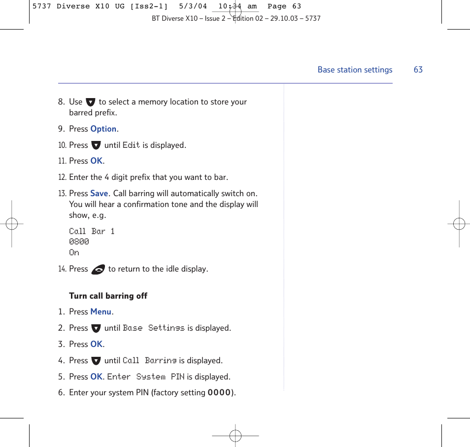 BT DIVERSE X10 User Manual | Page 63 / 88