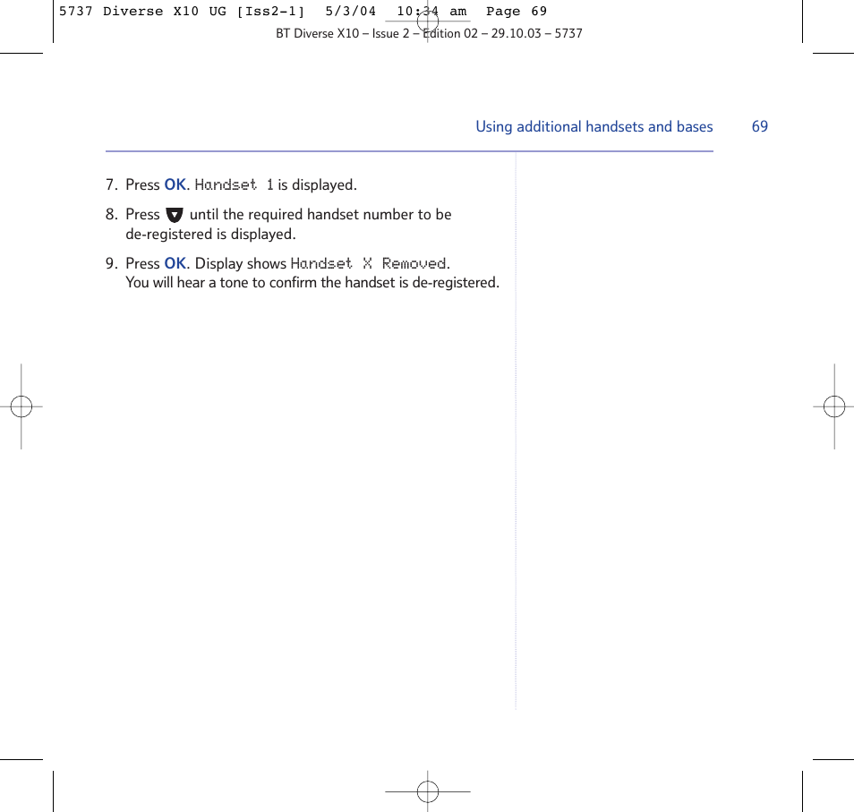 BT DIVERSE X10 User Manual | Page 69 / 88
