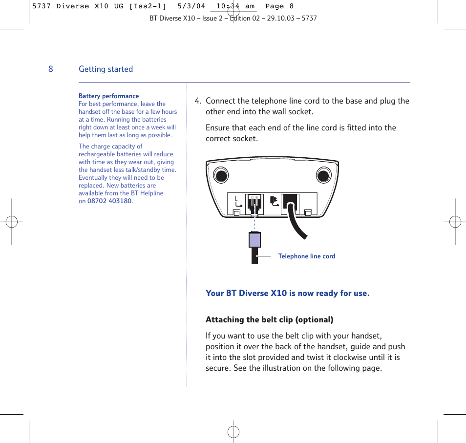 BT DIVERSE X10 User Manual | Page 8 / 88