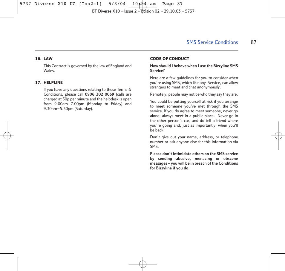 BT DIVERSE X10 User Manual | Page 87 / 88
