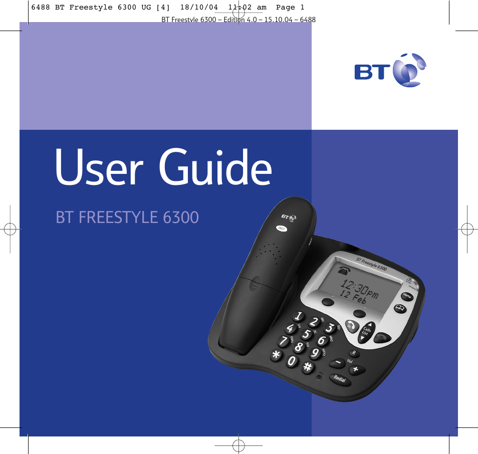 BT 6300 User Manual | 64 pages