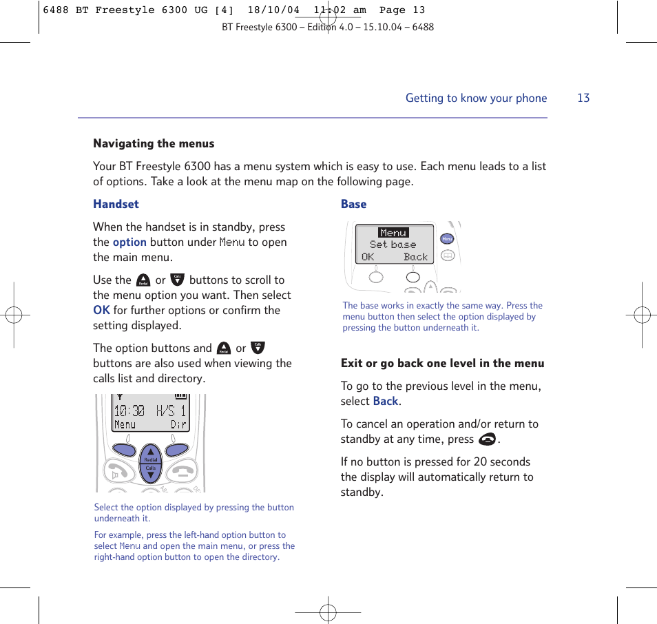 BT 6300 User Manual | Page 13 / 64